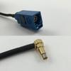 12 inch 30cm RG178 Fakra Blue GPS to MS-156 MALE ANGLE Pigtail Jumper RF coaxial cable 50 ohm Quick USA Shipping view 1