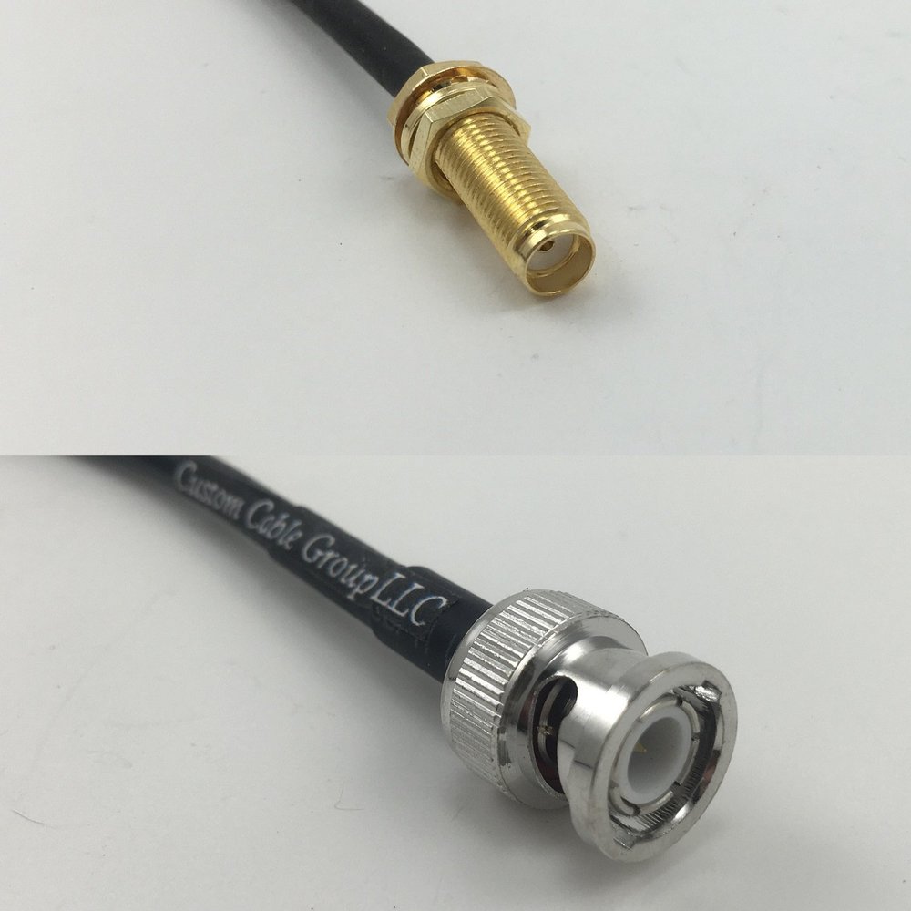 12 inch 30cm RG316 SMA Female Long to BNC MALE Pigtail Jumper RF coaxial cable 50 ohm Quick USA Shipping
