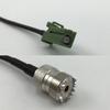 12 inch 30cm RG316 Avic Green Pioneer Jack to SO239 UHF Female Pigtail Jumper RF coaxial cable 50 ohm Quick USA Shipping view 1