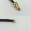 12 inch 30cm RG316 SMA Female Long to MMCX MALE ANGLE Pigtail Jumper RF coaxial cable 50 ohm Quick USA Shipping view 1