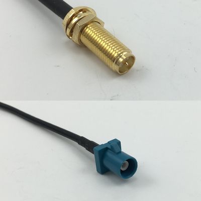 3 feet RG178 RP-SMA Female Long to Fakra Neutral Male Pigtail Jumper RF coaxial cable 50 ohm Quick USA Shipping