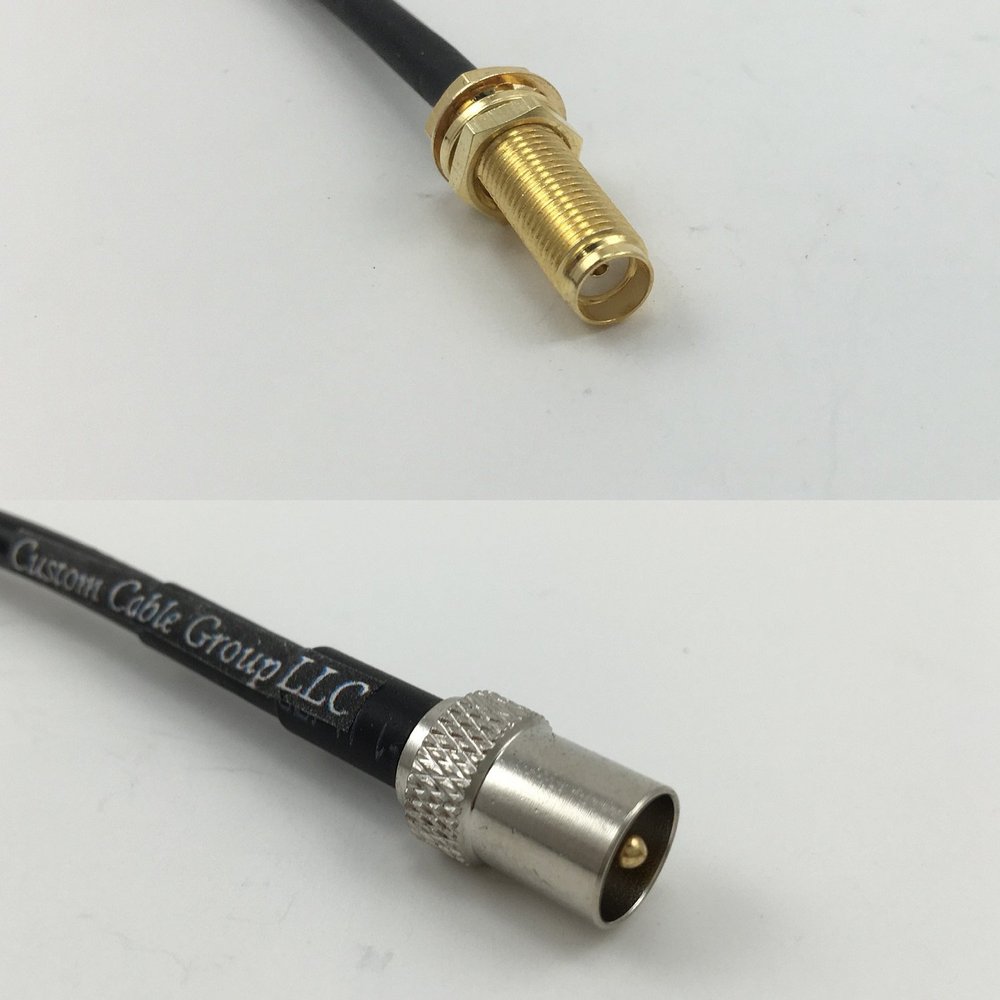 3 feet RG178 SMA Female Long to DVB TV Pal Male Pigtail Jumper RF coaxial cable 50 ohm Quick USA Shipping