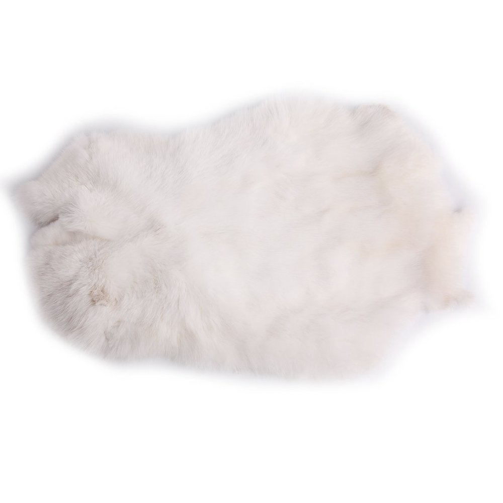 URSFUR Natural Top Grade Rabbit Large Soft Pelt Skin 18.5inches