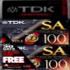 TDK SA100 High Bias Blank Cassettes (2 Pack) view 1