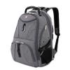 SwissGear 1900 ScanSmart 17 Laptop Backpack Grey Heather  Reflective Tech Backpack with ScanSmart Compartment  Multiple Organizer Pockets & RFID Scan Blocking Technology view 1