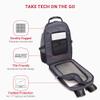 SwissGear 1900 ScanSmart 17 Laptop Backpack Grey Heather  Reflective Tech Backpack with ScanSmart Compartment  Multiple Organizer Pockets & RFID Scan Blocking Technology view 2