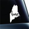 #3 Home Maine State Augusta Symbol Sticker Decal Car Truck Window Computer Laptop (White) view 1