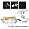 Tasodin Water-Resistance IP65, 12V Waterproof Flexible LED Strip Light, 16.4ft/5m Cuttable LED Light Strips, 300 Units 3528 LEDs Lighting String, LED Tape(White) Power Adapter not Included view 2