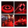 Tasodin Water-Resistance IP65, 12V Waterproof Flexible LED Strip Light, 16.4ft/5m Cuttable LED Light Strips, 300 Units 3528 LEDs Lighting String, LED Tape(Red) Power Adapter not Included view 3