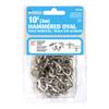 KingChain 504195 1/8-inch x 3 ft. Lightweight Decorative Hammered Oval Chain with 45 lb. Safe Working Load, Nickel Finish, for Hanging Baskets, Planters, Light Fixtures, Chandeliers view 1