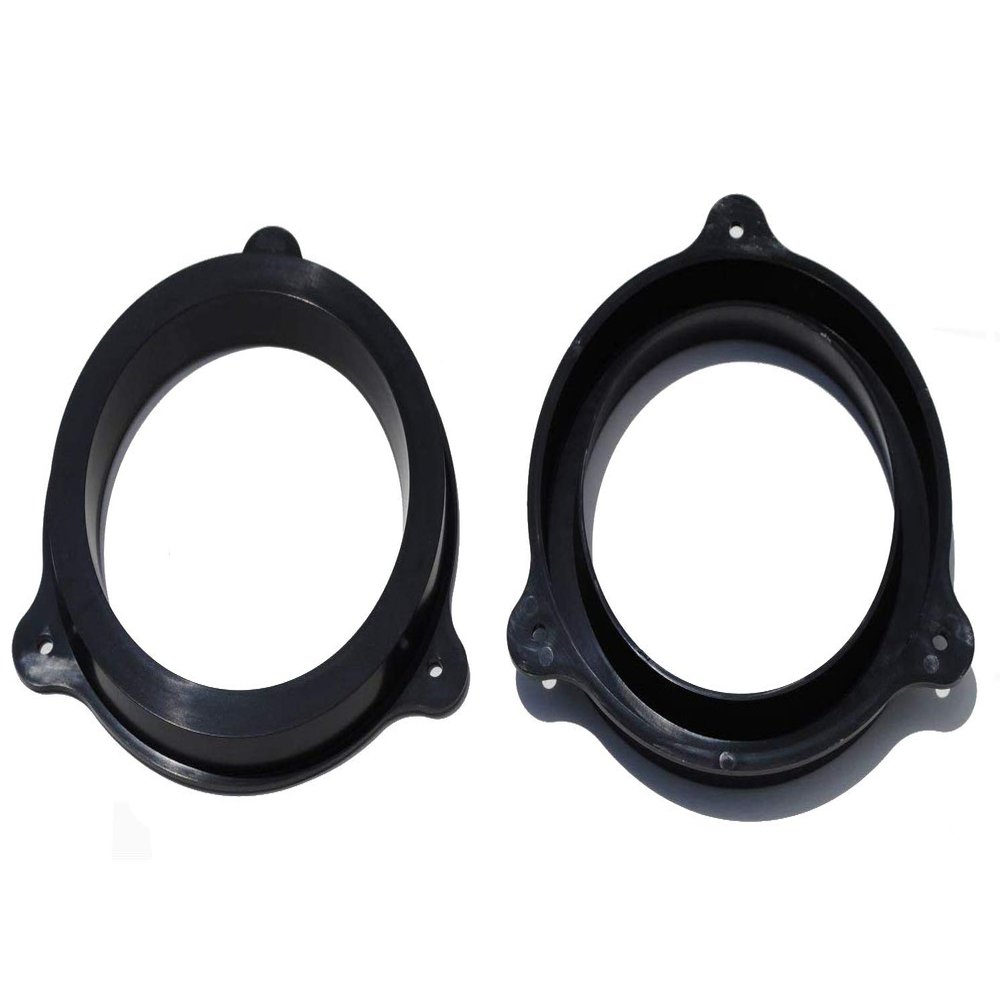 Driak 2pcs 6.5 Inch Black Plastic Speaker Adapter Bracket Ring