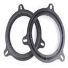 Driak 2pcs 6.5 Inch Black Plastic Speaker Adapter Bracket Ring view 2