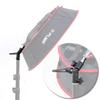 Kamerar Multi-Angle Light Stand Adapter - LED Panel Mount, 1/4 and 3/8" Threaded Screw on  Stud, Spring Loaded Handle, Angle Adjustment Knob, Photo Video Film view 3