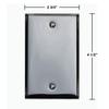 2 Switchplate Chrome Single Blank | Renovator's Supply view 2