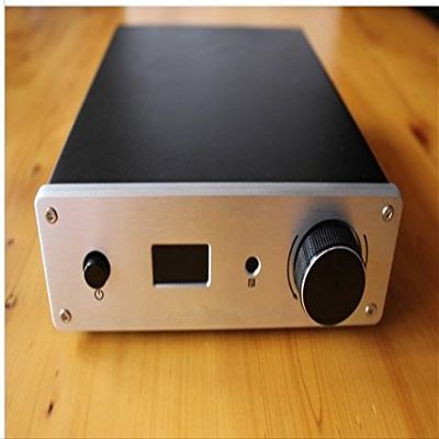GOWE HiFi 2.0 Pure Digital Stereo Audio Amplifier Input Dual RCA/AES/EBU 60W+60W 24Bit/192KHz OLED Display AC90-250V