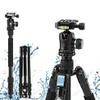 GOWE Portable Waterproof Tripod for DSLR Camera + Ball Head Photography Travel Tripod Monopod Stable Stand view 1