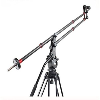 GOWE professional carbon fiber Sunrise portable mini JIB portable camera crane video jimmy with counter weight