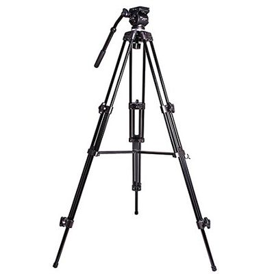 GOWE 1.8m Fluid head video tripod dslr camcorder professional tripod 6kg bear weight with Fluid Bowl Pan Head Carry Bag