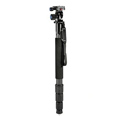 GOWE Portable Lightweight Carbon Fiber Professional Camera Monopod + L10 Tripod Head + with Bag for Canon Nikon Sony DSLR