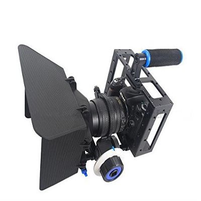 GOWE 3in1 DSLR Cage Kit Handheld Stabilizer Mount Rig+Matte Box+Follow Focus For Canon 5D 6D 7D 60D 5DII 5DIII Camera Video Camcorder