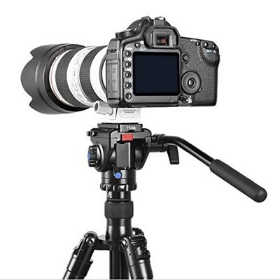 GOWE Pro Hydraulic Video Head Quick Release Plate For Canon Nikon Telephoto Lens DSLR Video Camera Tripod Monopod