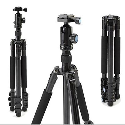 GOWE Professional Portable Aluminum Tripod for DSLR SLR Camera K20X Ball Head Max Loading 12KG Flexible Camera Stand
