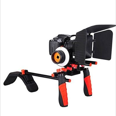 GOWE Camera Shoulder Stabilizer Mountt Rig + Matte Box + Follow Focus For Canon Nikon DSLR Video Camera DV Camcorder