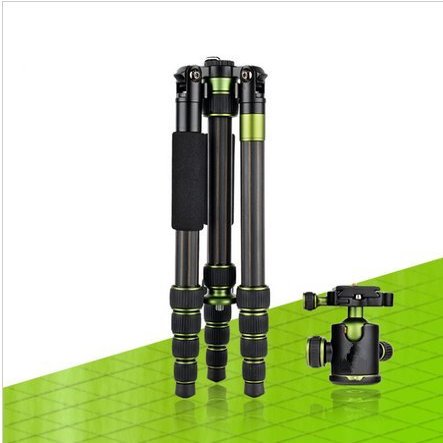 GOWE Professional Portable Carbon Fiber Tripod For Camera Can Changed Monopod+Ball Head