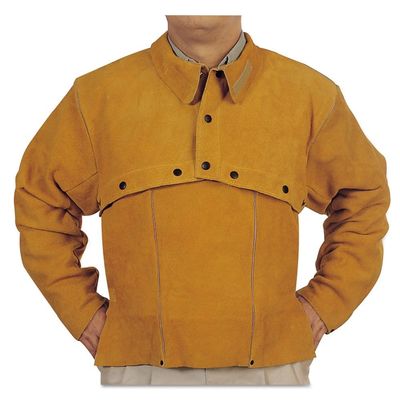 BEST WELDS 902-Q-2-3XL - Leather Cape Sleeves, Snaps Closure, 3X-Large, Golden Brown