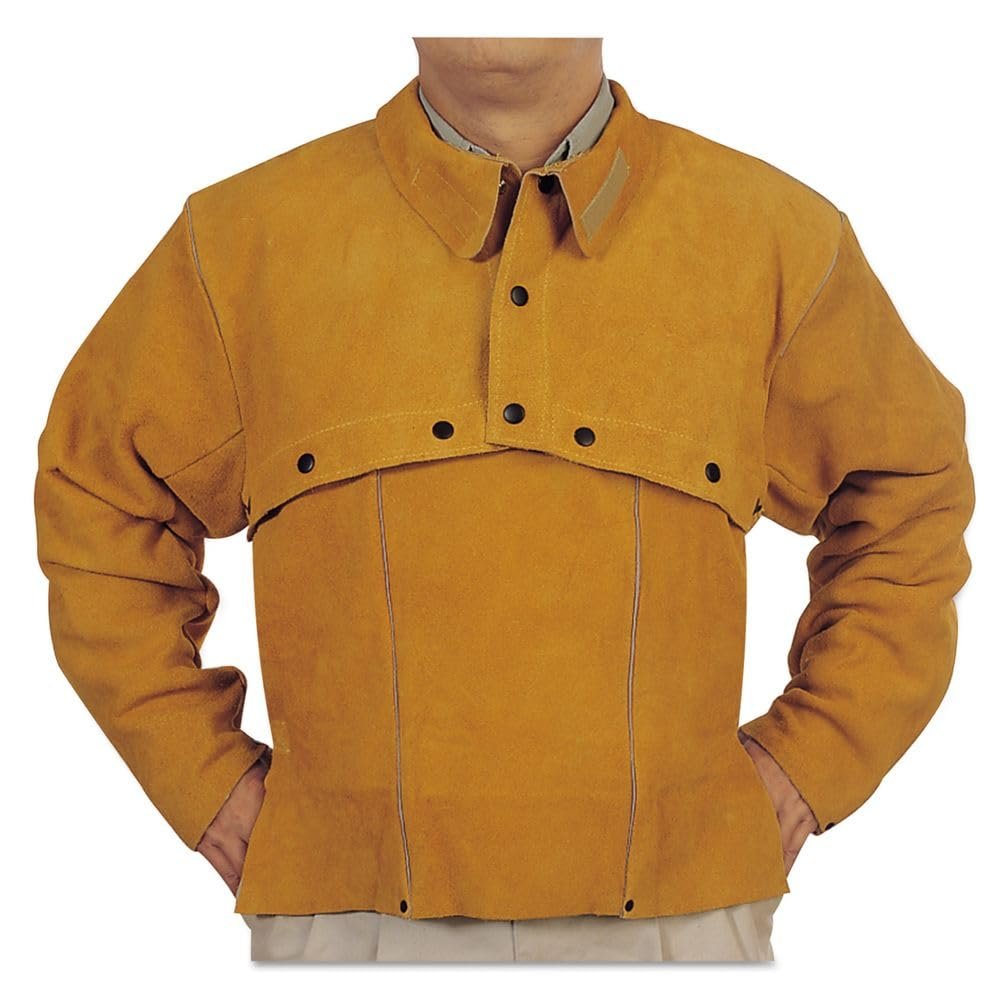 BEST WELDS 902-Q-2-3XL - Leather Cape Sleeves, Snaps Closure, 3X-Large, Golden Brown