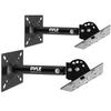 Pyle Universal Speaker Mounting Bracket - Ceiling & Wall Speaker Mount with Adjustable Swivel Tilt, 13.4" Retractable Telescopic Arm, 75 lbs Max Load - Ideal for Home Surround Sound Systems (Pair) view 1