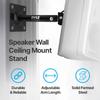 Pyle Universal Speaker Mounting Bracket - Ceiling & Wall Speaker Mount with Adjustable Swivel Tilt, 13.4" Retractable Telescopic Arm, 75 lbs Max Load - Ideal for Home Surround Sound Systems (Pair) view 4
