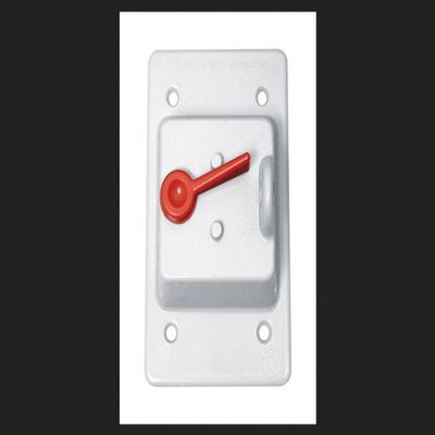 Sigma Electric Rectangle Plastic 1 Gang Toggle Switch Cover for Wet Locations