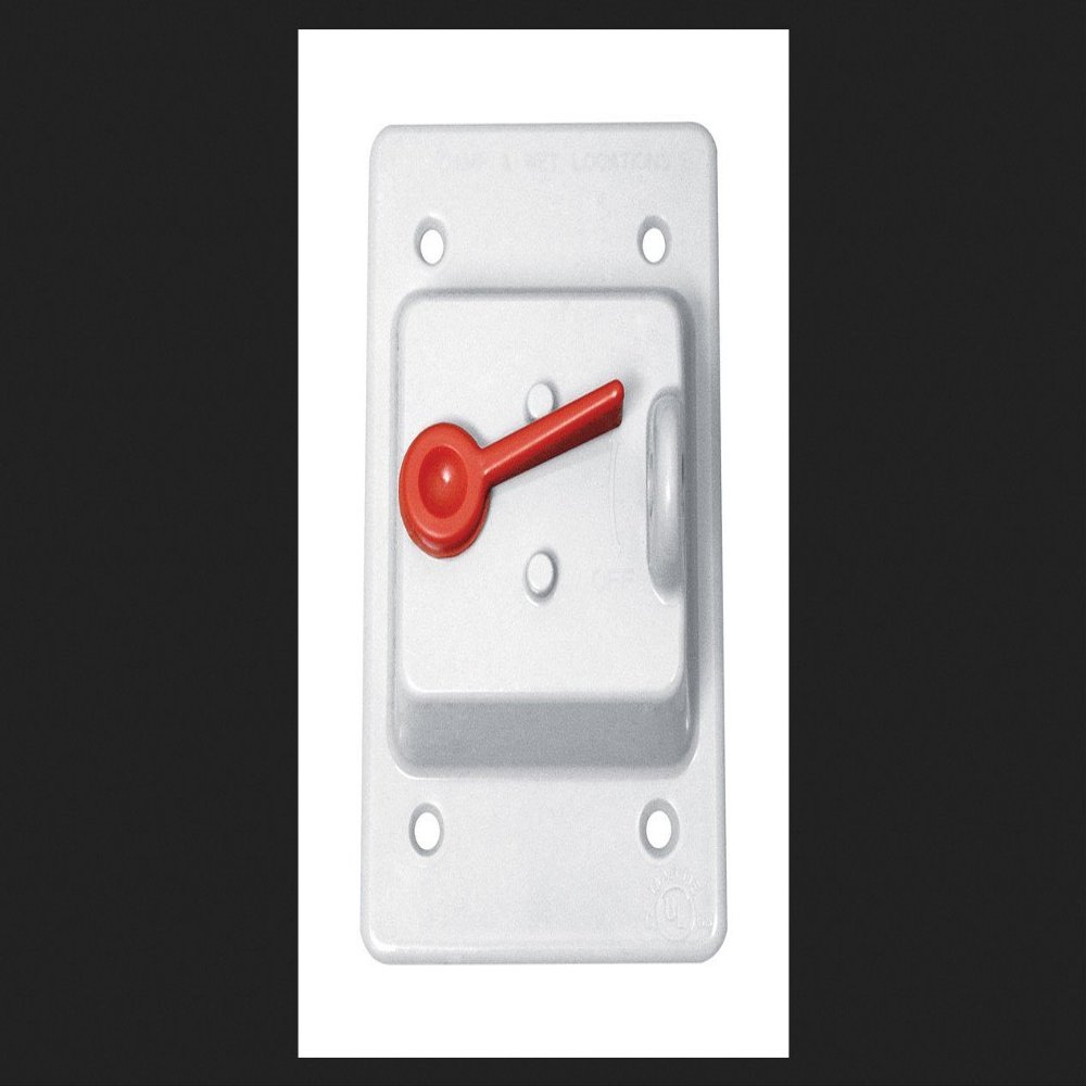Sigma Electric Rectangle Plastic 1 Gang Toggle Switch Cover for Wet Locations