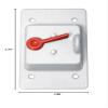 Sigma Electric Rectangle Plastic 1 Gang Toggle Switch Cover for Wet Locations view 2