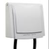 Sigma 14440WH Weatherproof Slimline In Use Vertical Receptacle Cover, White view 3