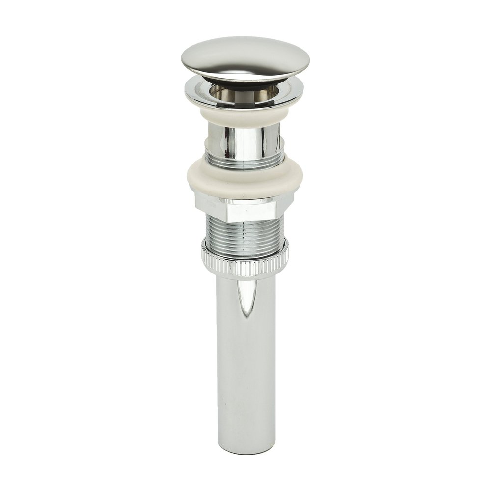 PF WaterWorks PF0717-CHDecoDRAINPush Pop-Up Sink Drain without Overflow - Umbrella Cap - Plated ABSCap Dia. 2.5 in.Chrome1Piece