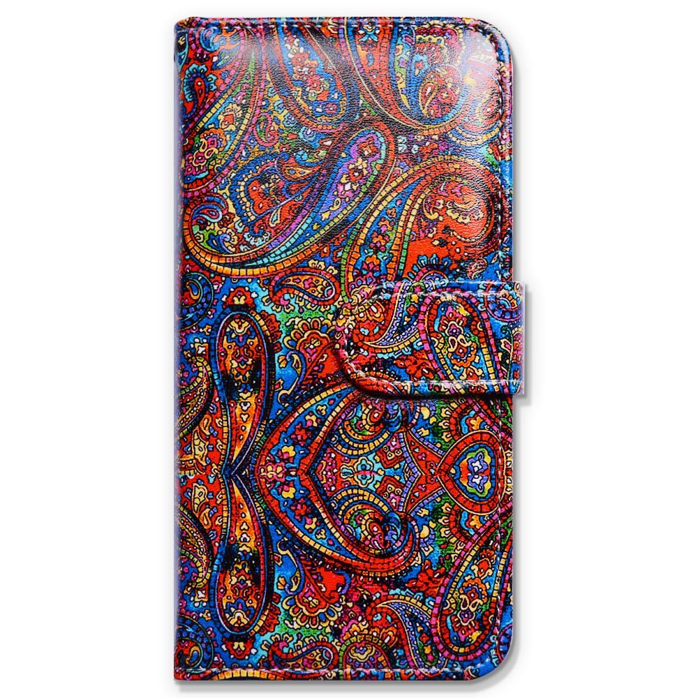 Bcov Case for iPhone 6s Plus/iPhone 6 Plus, Bcov Bright Paisley Pattern Leather Flip Wallet Case Cover with Card Slot Holder Kickstand for iPhone 6 Plus/6S Plus