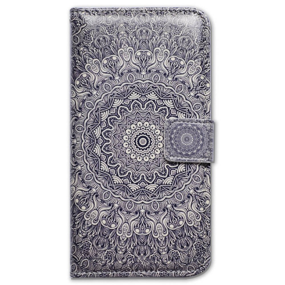 Bcov Case for iPod Touch 7/iPod Touch 6,Bcov Grey Mandala Pattern Wallet Flip Leather Cover Case with Credit Card ID Card Slot Holder Kickstand for iPod Touch 7/6/5