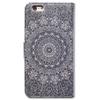 Bcov Case for iPod Touch 7/iPod Touch 6,Bcov Grey Mandala Pattern Wallet Flip Leather Cover Case with Credit Card ID Card Slot Holder Kickstand for iPod Touch 7/6/5 view 2