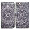 Bcov Case for iPod Touch 7/iPod Touch 6,Bcov Grey Mandala Pattern Wallet Flip Leather Cover Case with Credit Card ID Card Slot Holder Kickstand for iPod Touch 7/6/5 view 3