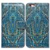 Bcov Case for iPod Touch 7/iPod Touch 6,Bcov Princely Paisley Wallet Flip Leather Cover Case with Credit Card ID Card Slot Holder Kickstand for iPod Touch 7/6/5 view 3