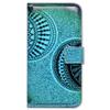 Bcov Case for iPod Touch 7/iPod Touch 6,Bcov Green Circles of Doodles Wallet Flip Leather Cover Case with Credit Card ID Card Slot Holder Kickstand for iPod Touch 7/6/5 view 1