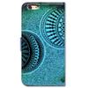 Bcov Case for iPod Touch 7/iPod Touch 6,Bcov Green Circles of Doodles Wallet Flip Leather Cover Case with Credit Card ID Card Slot Holder Kickstand for iPod Touch 7/6/5 view 2