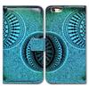 Bcov Case for iPod Touch 7/iPod Touch 6,Bcov Green Circles of Doodles Wallet Flip Leather Cover Case with Credit Card ID Card Slot Holder Kickstand for iPod Touch 7/6/5 view 3