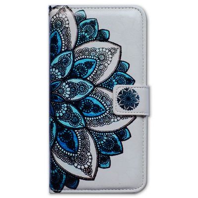 Bcov Case for iPod Touch 7/iPod Touch 6,Bcov Green Mandala Pattern Wallet Flip Leather Cover Case with Credit Card ID Card Slot Holder Kickstand for iPod Touch 7/6/5
