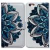 Bcov Case for iPod Touch 7/iPod Touch 6,Bcov Green Mandala Pattern Wallet Flip Leather Cover Case with Credit Card ID Card Slot Holder Kickstand for iPod Touch 7/6/5 view 3