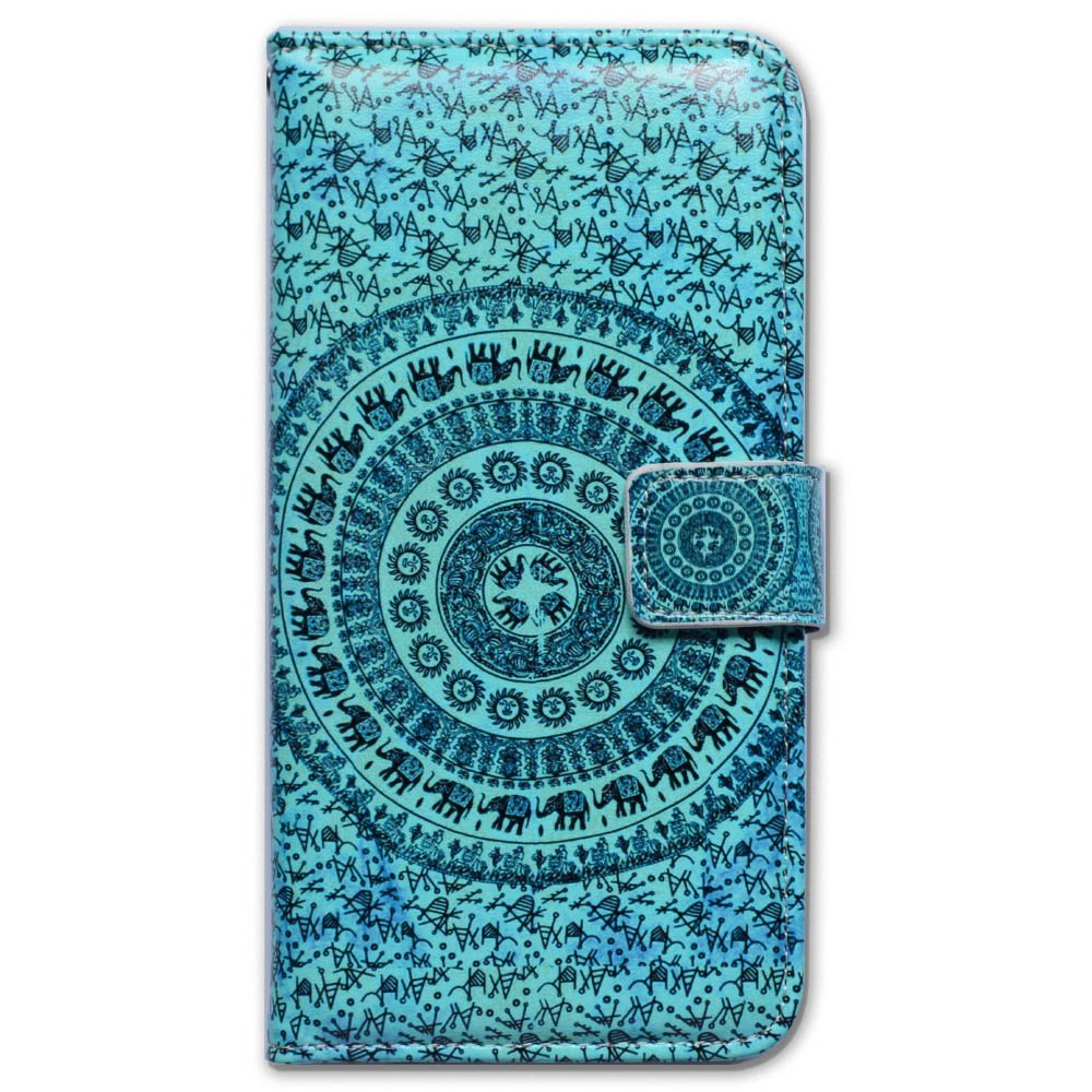 Bcov Case for iPod Touch 7/iPod Touch 6,Bcov Elephant Mandala Wallet Flip Leather Cover Case with Credit Card ID Card Slot Holder Kickstand for iPod Touch 7/6/5