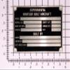 Aircraft Stainless Nameplate view 2