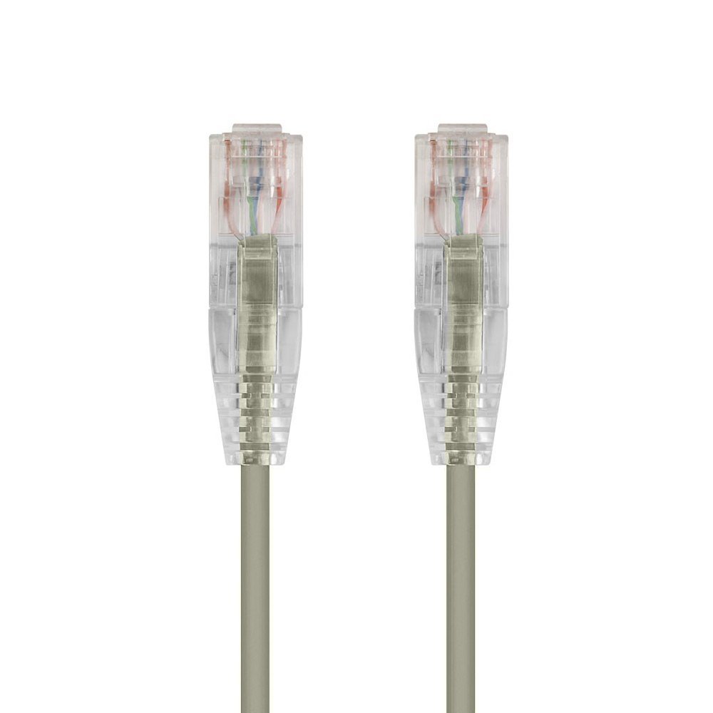 Buhbo 10Ft Cat6 UTP Slim Ethernet Network Booted Cable Gray
